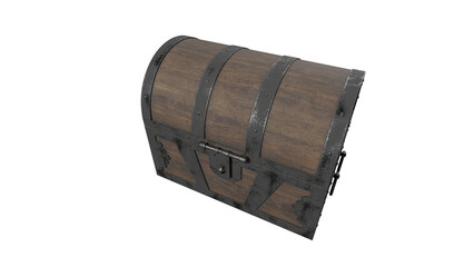 wood chest top view without shadow 3d render.png