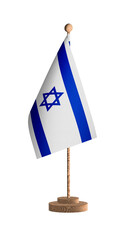 Israel flagpole PNG image.