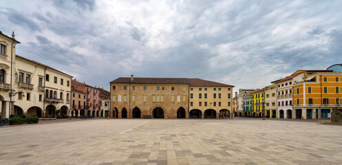 Historic buildings of Este, Padua, italy