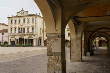 Historic buildings of Este, Padua, italy - obrazy, fototapety, plakaty