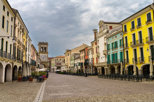 Historic buildings of Este, Padua, italy