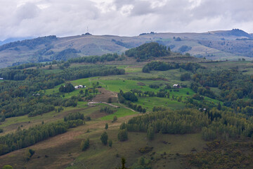 Fototapeta premium Village in the mountains