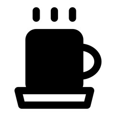 coffee glyph icon