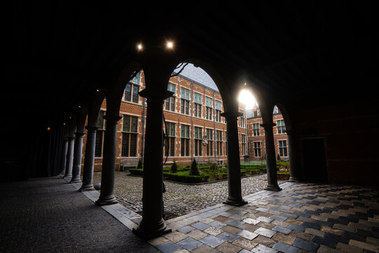 Plantin Moretus Museum , History Of Printing In Antwerp During Winter : Antwerp , Belgium : November 29 , 2019