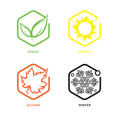 Nature weather four seasons