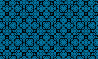blue and black  abstract background with seamless pattern. geometric pattern - stock vector.	