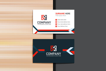 Vector business card design template