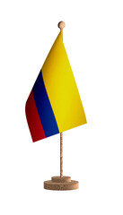 Colombia flagpole PNG image.