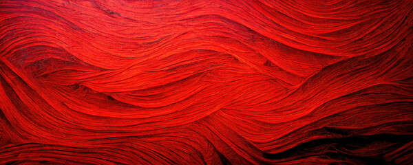 Red wavy seamless textile pattern 3d illustrated 
