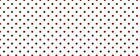 polka dot seamless vintage christmas pattern background , red and green geometric pattern for xmas wallpaper