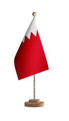 Bahrain flagpole PNG image.