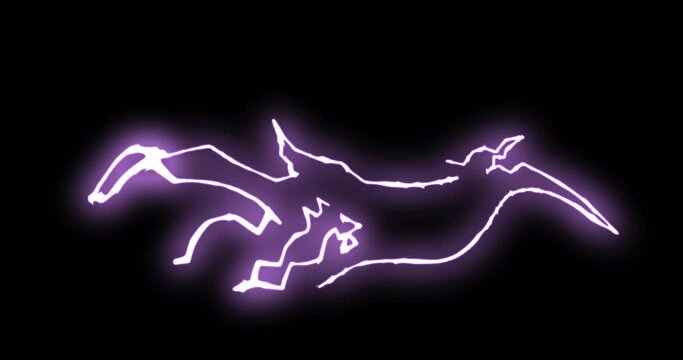 Line elements with glow effect. To customize colors use all non-linear editing tools. 
