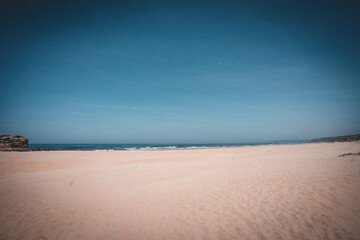 Fototapeta premium Coastal landscape with sea, rocks, beaches and horizon 