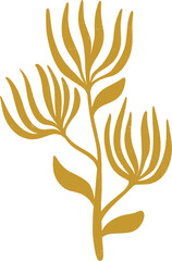 Modern abstract flowers and plants collection 'Blossom'. Abstract flowers