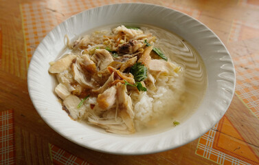 Soto Ayam - Indonesian traditional food made from vegetables and chicken, soto is a traditional food from Indonesia