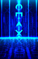 blue gradient futuristic light background design