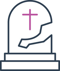 Graveyard Vector Icon which is suitable for commercial work and easily modify or edit it
