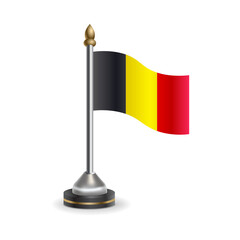 State table flag of Belgium. National symbol perfect for design, Background transparent