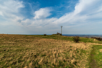 Fototapeta premium Stolova hora hill in Palava mountains in Czech republic