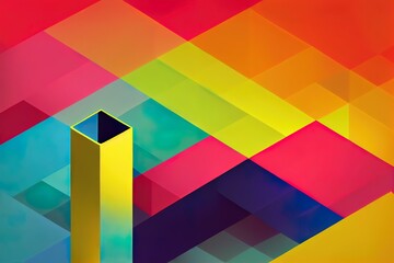 Fototapeta premium Set of white realistic 3d cylinder pedestal podium with pastel yellow, blue and pink in semi circle backdrop. Abstract 2d rendering geometric platform. Product display presentation. Minimal scene.