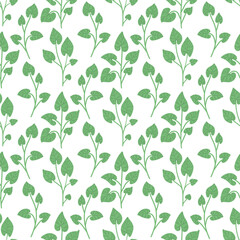 Vintage leaves vector background. Creative texture for fabric, textile, design and fashion prints.