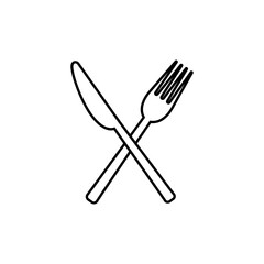Restaurant icon vector. Catering illustration. Cafe symbol or logo.