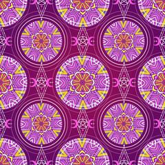 Boho pattern. Vector illustration.