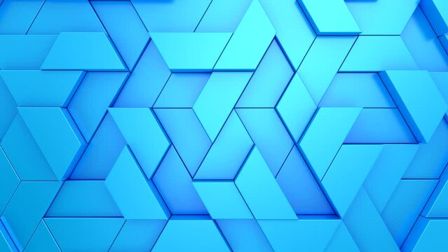 Background of Geometric Shapes. Abstract motion, loop, two color, 3d rendering, 4k resolution
