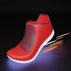 Stylized illustration of a sneaker game
