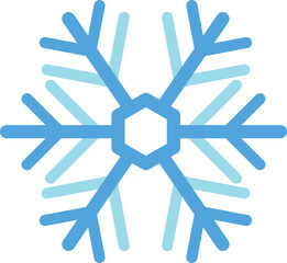 snowflakes illustration in minimal style