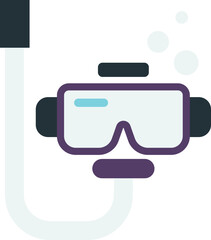 swimming goggles illustration in minimal style