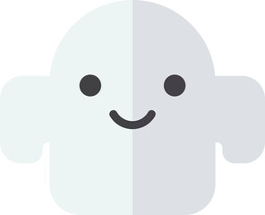 cute ghost illustration in minimal style