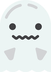 cute ghost illustration in minimal style