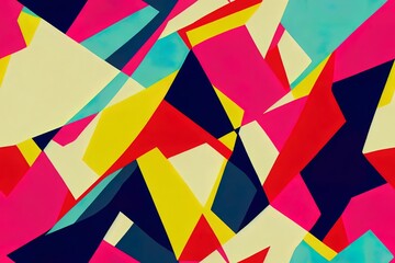 Obraz premium Abstract seamless grunge pattern in bright neon colors. repeated backdrop for girl, sport and fashion textile, clothes, wrapping paper.