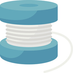 Fishing line flat icon Outdoor activity Fisherman equipment