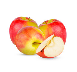 Fresh apple isolated on transparent background. (.PNG)