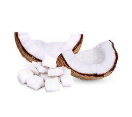 Coconut isolated on transparent background. (.PNG)