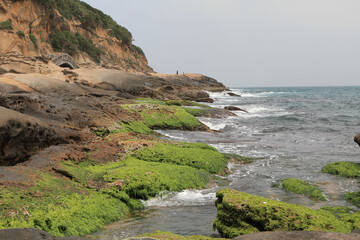 Yehliu natural landscape at Yehliu Geopark in Taiwan 19 April 2011