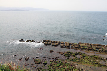 Yehliu natural landscape at Yehliu Geopark in Taiwan 19 April 2011