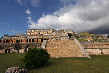 Fototapeta na wymiar Maya ruins of Sayil temple, Yucatan, Mexico