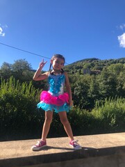 Danseuse en tenue de sc&egrave;ne