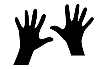 silhouette of hands