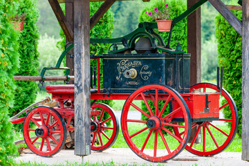 vintage fire fighter machine, Hungary