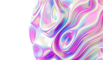3d abstract background with lines and waves pink blue  color theme 10