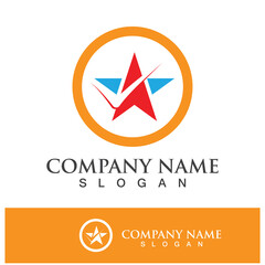 Star logo images illustration