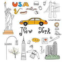 Seth New York. Vector illustration
