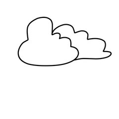 cloud doodle various weather