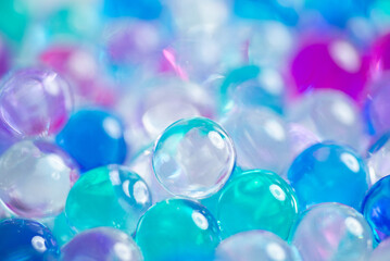 たくさんのガラス玉