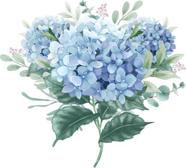 Hydrangea flowers bouquet