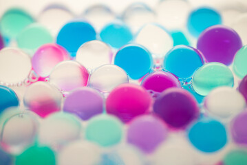 たくさんのガラス玉